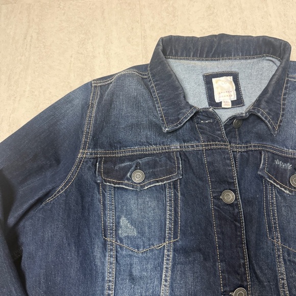 LC Lauren Conrad Blue Jean Jacket Medium-Dark Wash - Picture 3 of 9